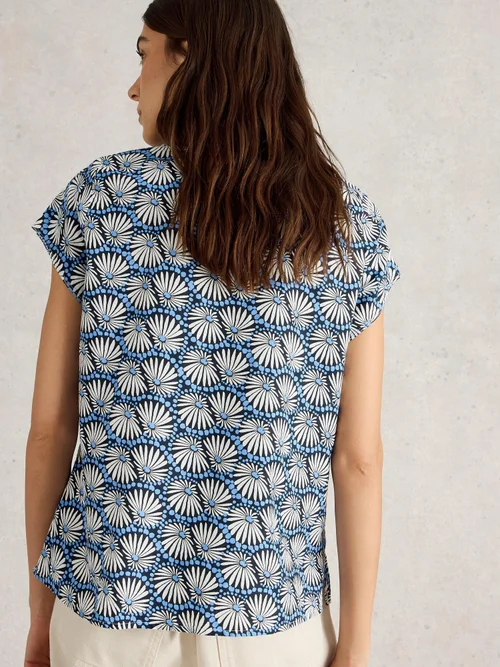 Top en coton biologique Rae - Blue Pr - 52 Image 4
