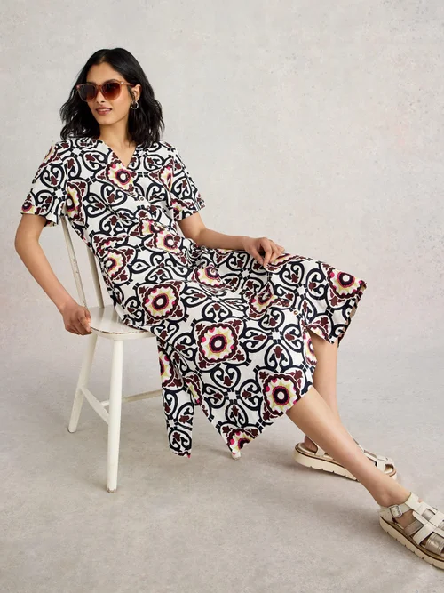 Robe en lin Iris - Ivory Pr - 52/R Image 1