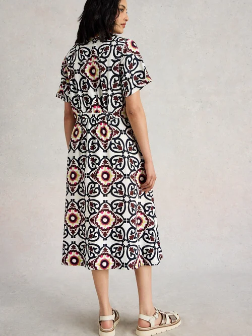 Robe en lin Iris - Ivory Pr - 52/R Image 4