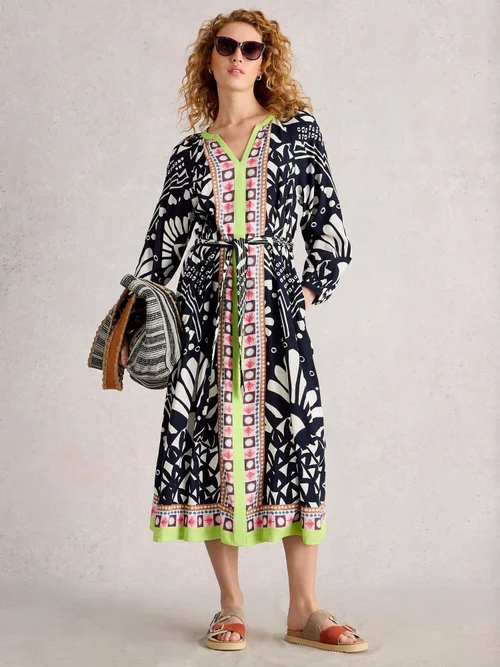 Robe midi Liv - Navy Multi - 40/R Image 2