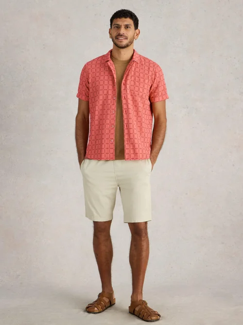 Chemise SS à carreaux surteints - Deep Pink - XXL Image 2