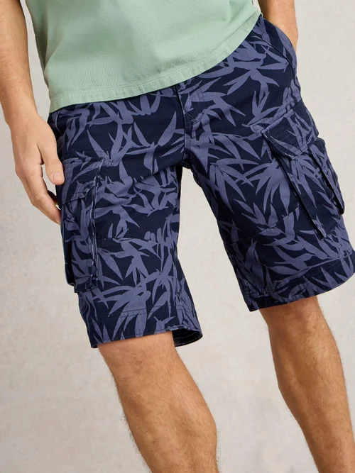 Short cargo imprimé Halsall - Navy Pr - 38/R Image 3