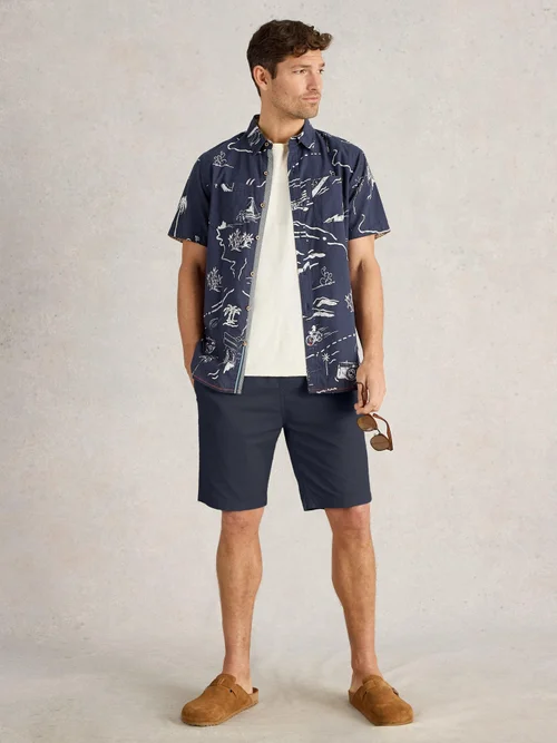 Chemise imprimée Finsbury Map - Navy Pr - XXL Image 2