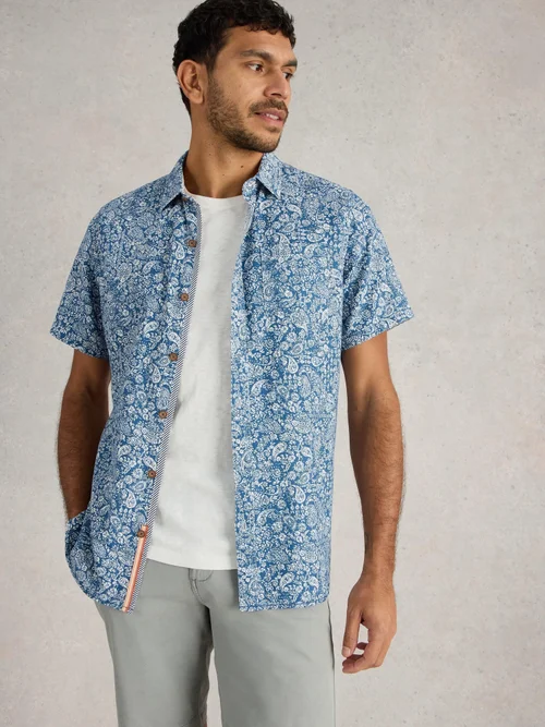 Chemise imprimée Finsbury Paisley - Blue Pr - XL Image 1