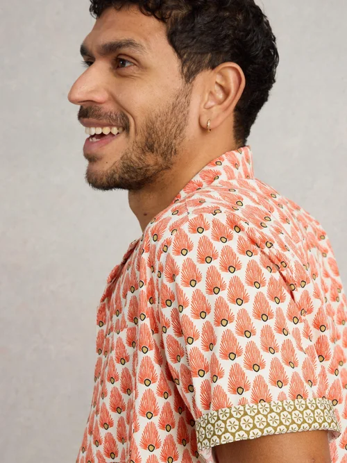 Chemise Hayle imprimée géométrique - White Pr - M Image 3