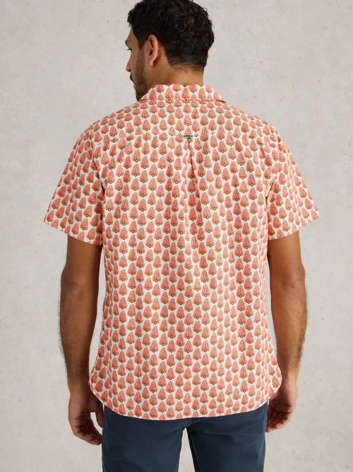 Chemise Hayle imprimée géométrique - White Pr - M Image 4