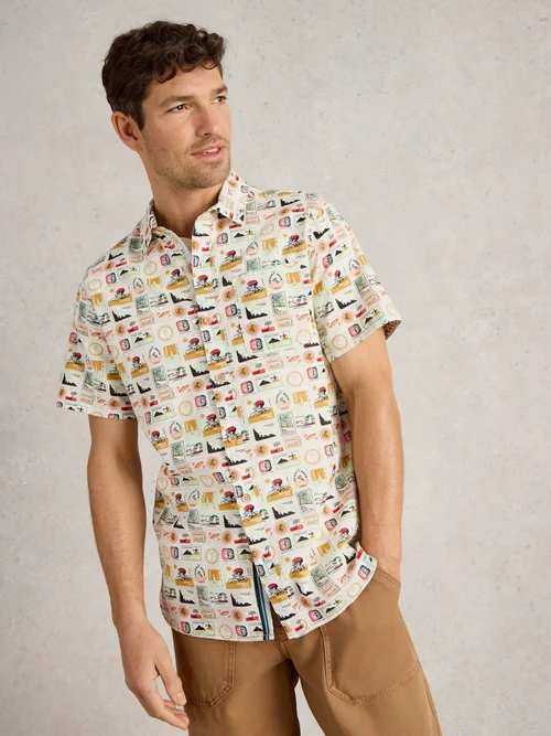 Chemise imprimée Finsbury Travel - Nat Pr - XXXL Image 3