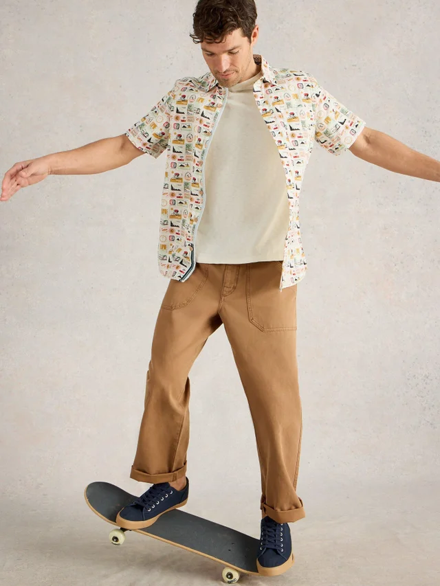 Chemise imprimée Finsbury Travel