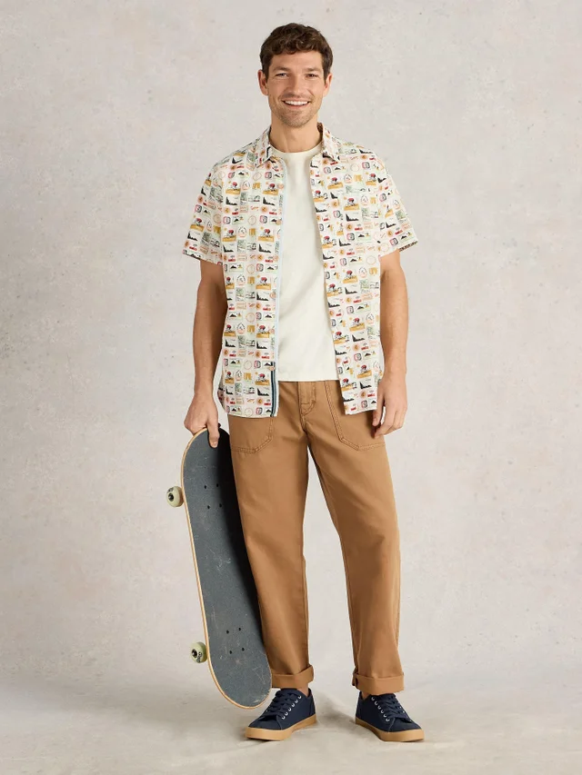 Chemise imprimée Finsbury Travel