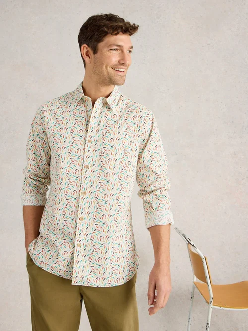 Chemise imprimée Salcombe Chillis - White Pr - XL Image 1