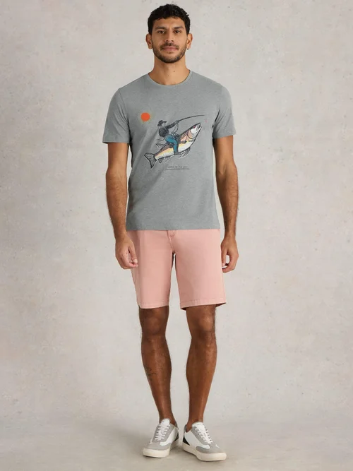 T-shirt graphique Abersoch Fish - Denim Pr - XS Image 2