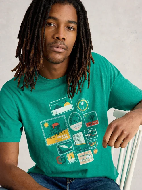 T-shirt graphique Abersoch Travel - Teal Pr - XL Image 3