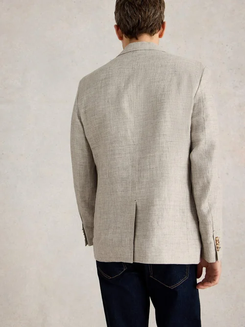 Blazer en lin - Lgt Grey - 48 Image 4
