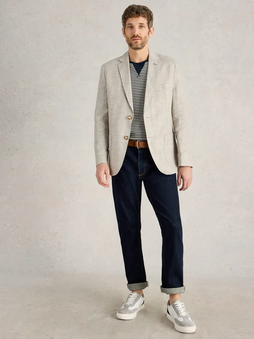 Blazer en lin - Lgt Grey - 48 Image 2