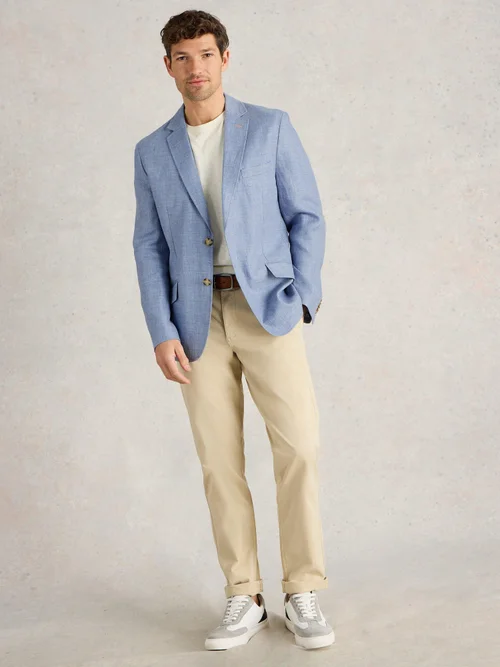 Blazer en lin - Mid Blue - 48 Image 2