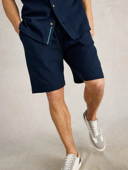 Short en jersey côtelé - Dark Navy - XL Image 1