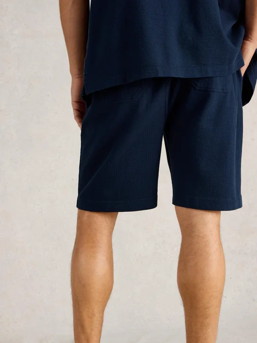 Short en jersey côtelé - Dark Navy - XL Image 4