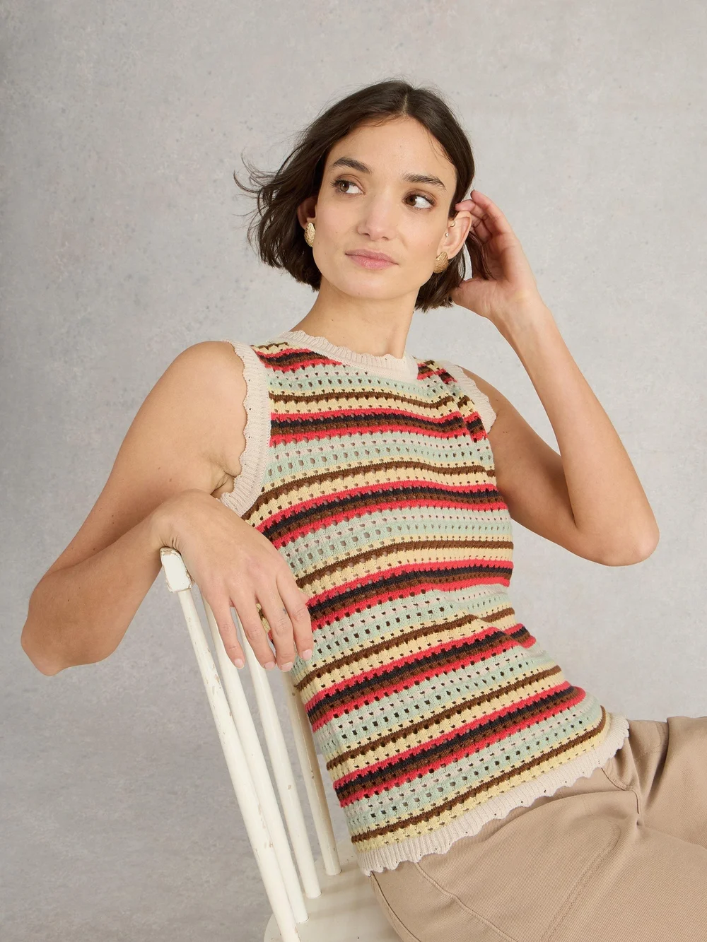 DÉBARDEUR SUNNY STRIPE - Nat Mlt - XL Image 1