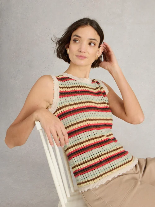 DÉBARDEUR SUNNY STRIPE - Nat Mlt - XL Image 1