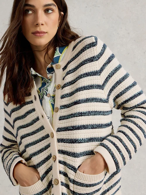 Cardigan Belle Stitchy - Blue Mlt - 46 Image 3