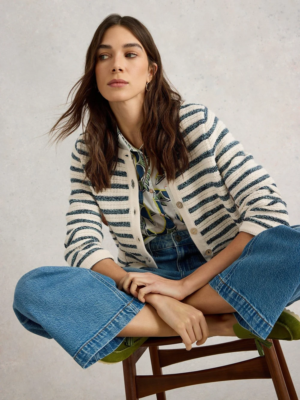 Cardigan Belle Stitchy - Blue Mlt - 52 Image 1