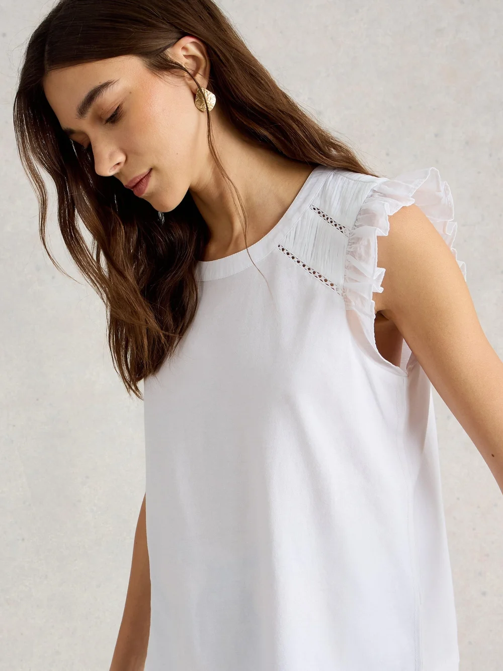 Paige Top À Volants Mix - Bril White - 52 Image 1