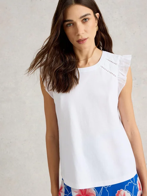 Paige Top À Volants Mix - Bril White - 52 Image 3