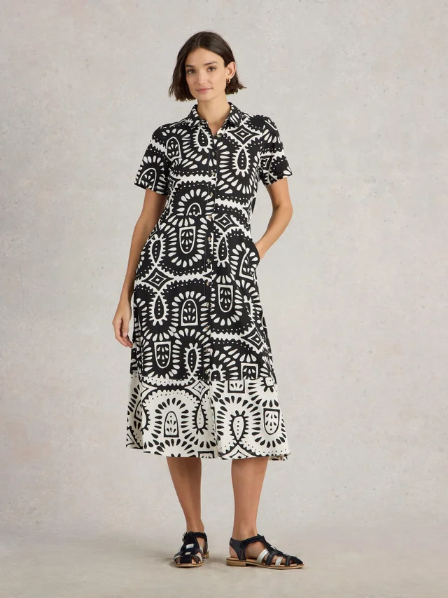 Robe chemise en jersey Rua