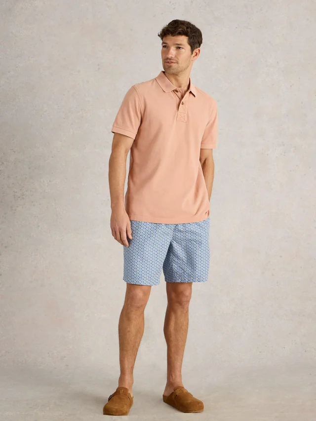 Short De Bain Volley Imprimé Géométrique