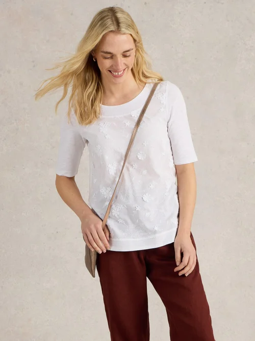 Top brodé Weaver - Bril White - 52 Image 3