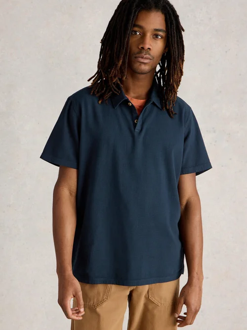 Polo tissé Anderby - Dark Navy - XXXL Image 3