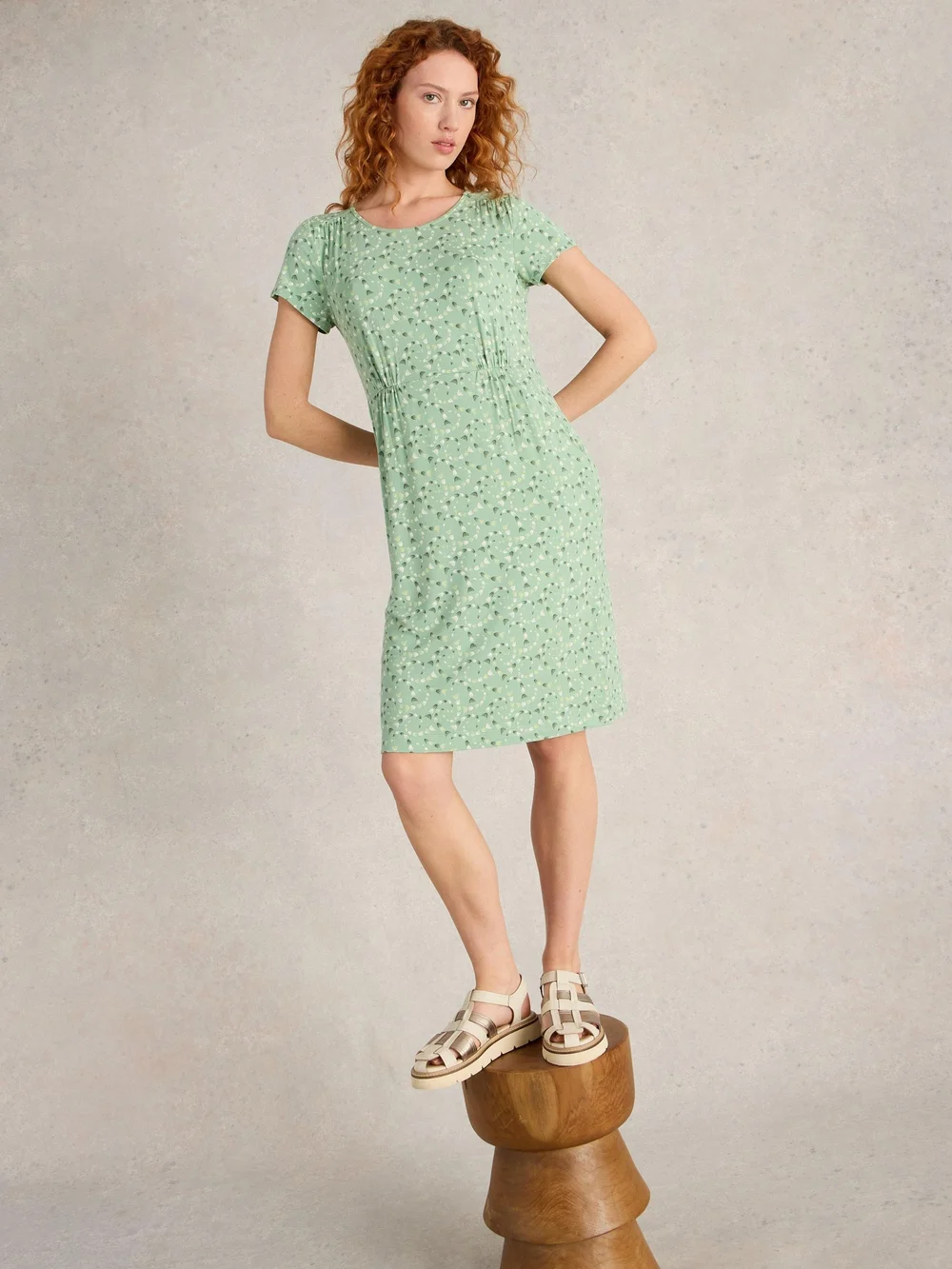 Robe en jersey Tallie - Mid Green - 46/R Image 1