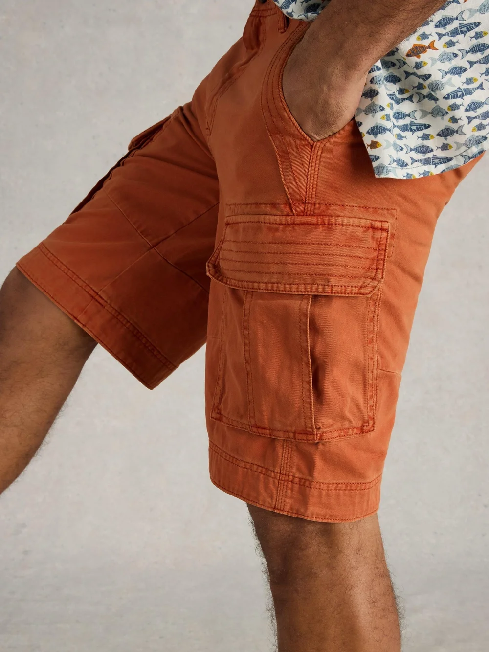 Short cargo Halsall biologique - Mid Orange - 40/R Image 1