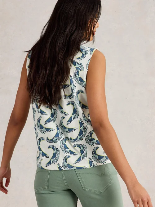 CHEMISE SANS MANCHES TULIP - Ivory Pr - 52 Image 4