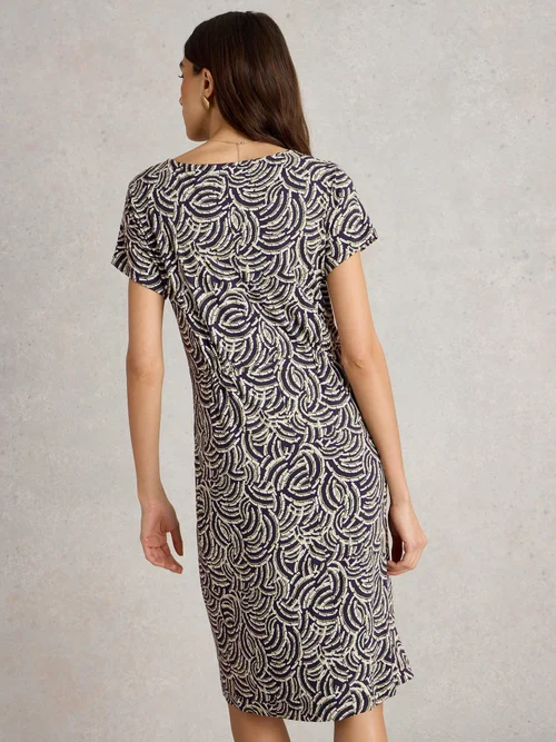 Robe En Jersey Tallie - Navy Pr - 52/R Image 4