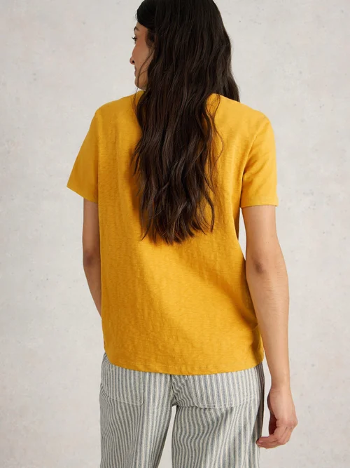 T-SHIRT À MANCHES COURTES NADIA - Mid Yellow - 52 Image 4