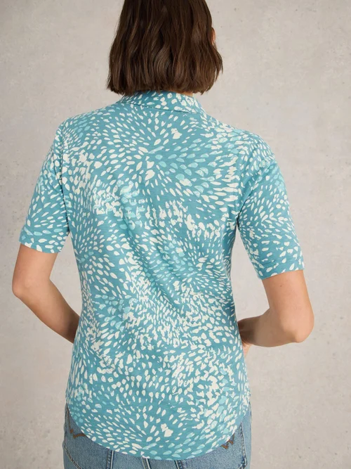 Chemise En Jersey À Manches Courtes Annie - Blue Mlt - 52 Image 4