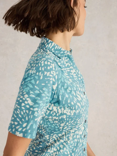 Chemise En Jersey À Manches Courtes Annie - Blue Mlt - 52 Image 3
