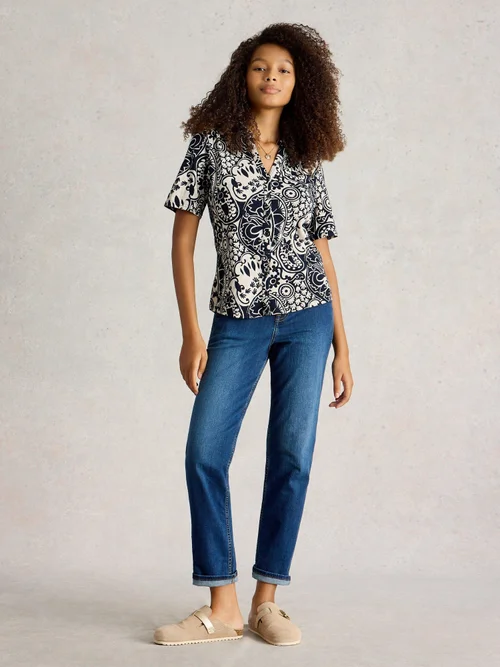 Chemise En Jersey À Manches Courtes Annie - Navy Pr - 52 Image 2