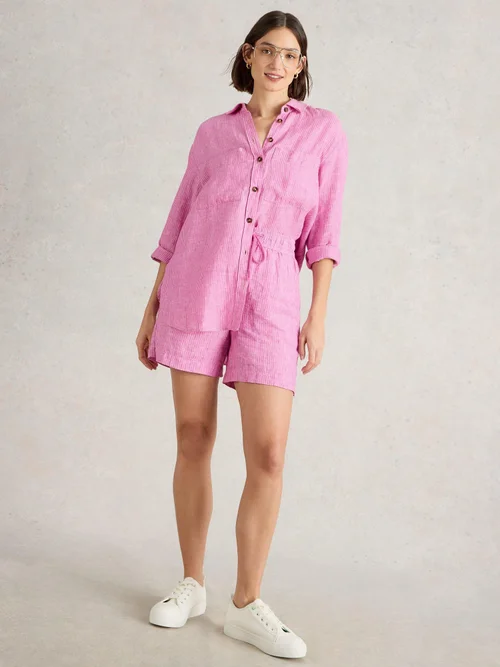 Short Belle en lin - Pink Mlt - 52 Image 2
