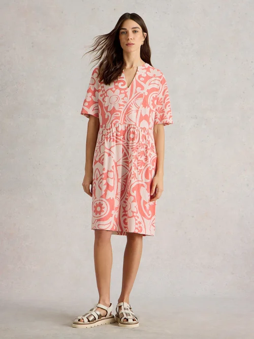 Robe en jersey Thea - Coral Mlt - 44/R Image 2