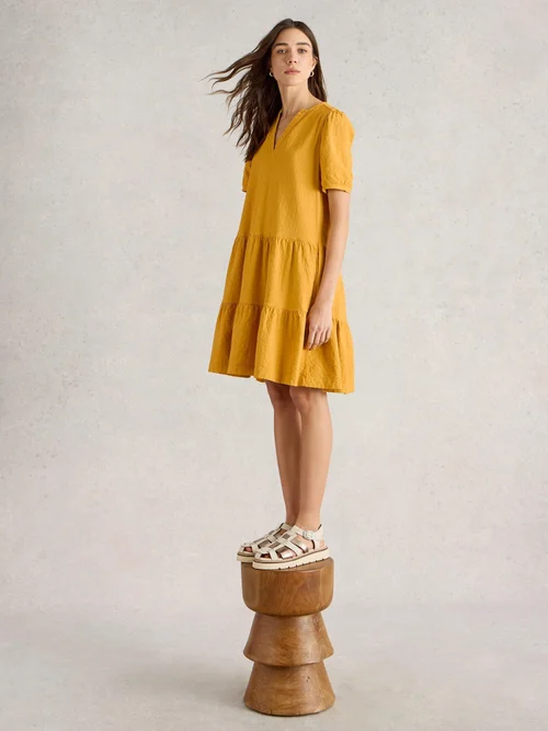 Robe Clara en jersey - Dk Yellow - 52/R Image 1