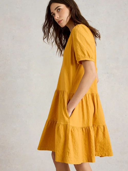 Robe Clara en jersey - Dk Yellow - 52/R Image 3