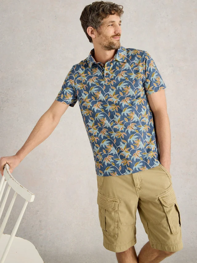 Polo imprimé Bamboo Leaves