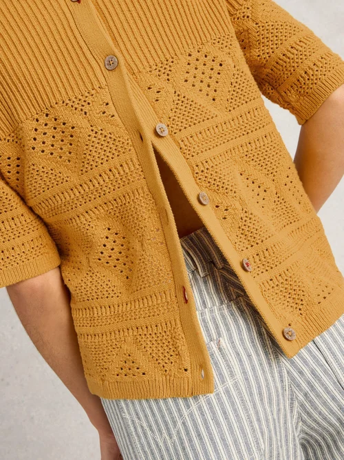 T-shirt en maille tricotée - Mid Yellow - 52 Image 3