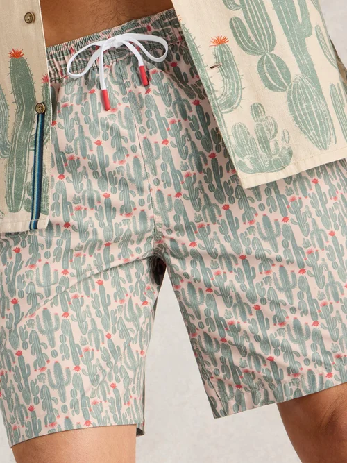 Short De Bain Imprimé Cactus - Nat Pr - XXL Image 3