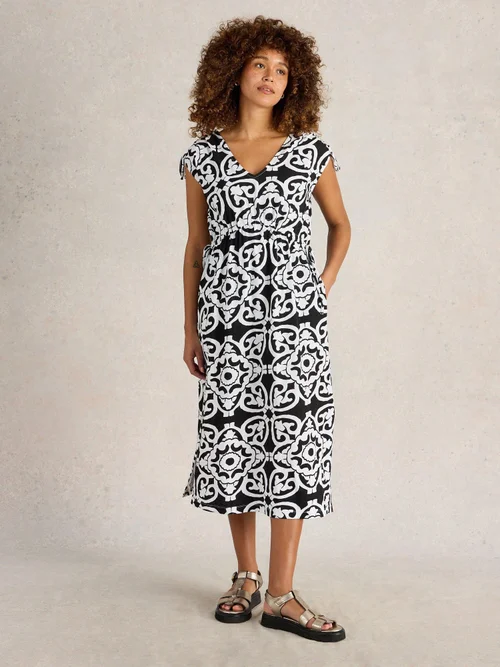 Robe De Plage Freya Channel - Blk Mlt - XS Image 2