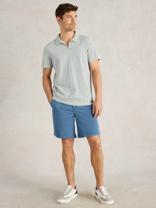 Polo imprimé géométrique - Blue Pr - XXXL Image 2