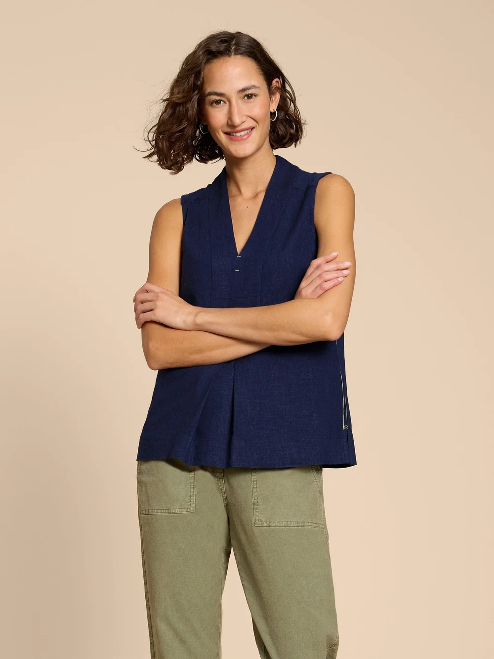 Chemise En Jersey Mélangé Celia - Fr Navy - 52 Image 1