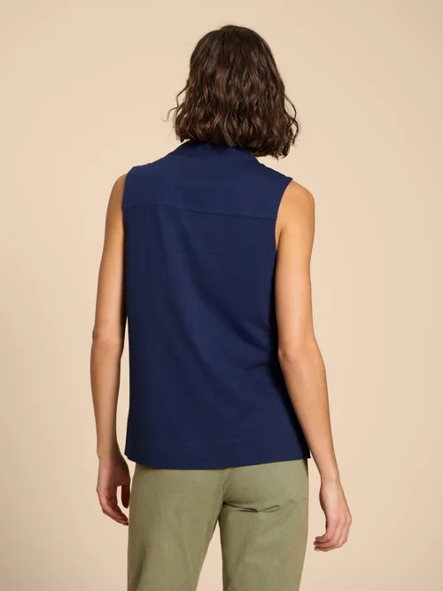Chemise En Jersey Mélangé Celia - Fr Navy - 52 Image 4